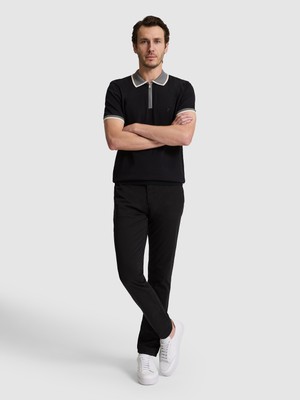 Cacharel Erkek Siyah Slim Fit Pamuk Karışımlı Kanvas Pantolon 50328226-VR046