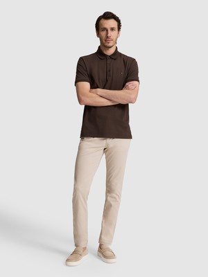 Cacharel Erkek Bej Slim Fit Pamuk Karışımlı Kanvas Pantolon 50328226-VR011