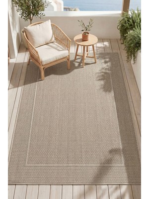 Venucci Home & Living Larin Modern Sisal Jüt Toz Vermez Balkon Bahçe Mutfak Kilimi Dokuma