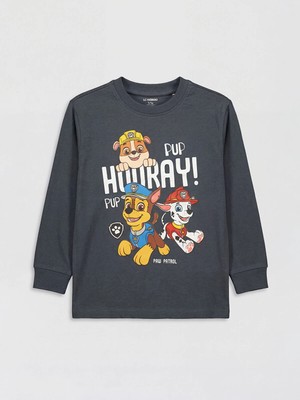 Lc Waikiki Yeni Sezon Paw Patrol Baskılı Erkek Çocuk Uzun Kollu Tişört
