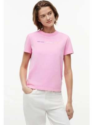 Tommy Jeans Kadın TIŞÖRT-DW0DW22905