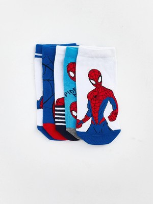 Lc Waikiki Yeni Sezon Spider-Man Baskılı Erkek Çocuk Patik Çorap 5'li