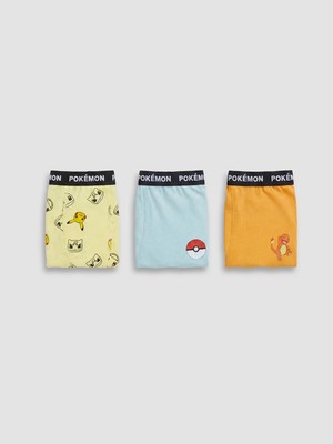 Lc Waikiki Yeni Sezon Pokemon Baskılı Erkek Çocuk Boxer 3'lü