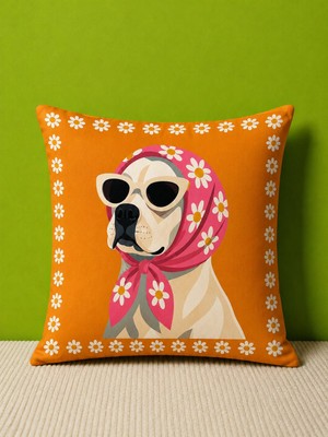 Pikko Home Madame Pati Dijital Baskılı Polyester Kırlent Kılıfı(Kr)