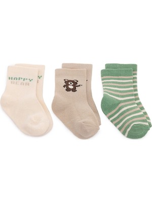 Hellobaby Erkek Bebek 3lü Soket Çorap Marin Baskılı