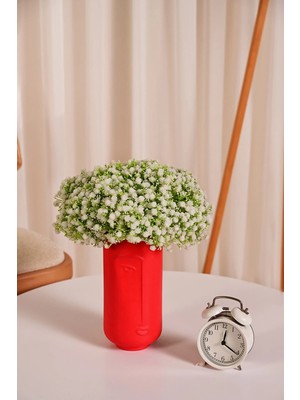 Beyaz Yapay  Cipso Demeti 10 Dallı Premium  Islak Dokulu 30 cm