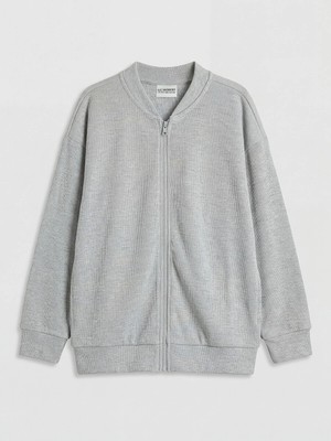 Lc Waikiki Yeni Sezon Kolej Yaka Erkek Çocuk Fermuarlı Sweatshirt