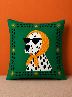 Pikko Home Madame Pati Dijital Baskılı Polyester Kırlent Kılıfı(Kr)