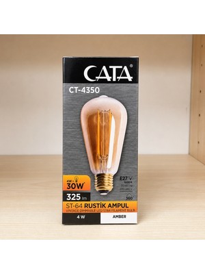 Cata 30W 325LM Rustik Ampul 220-240V E27 IP20
