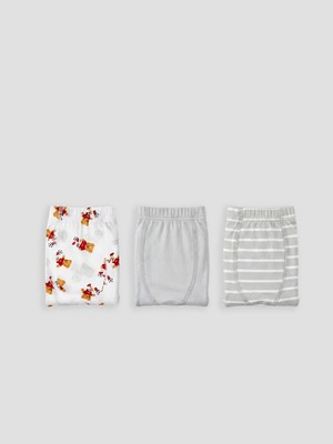 Lc Waikiki Yeni Sezon Ayıcık Teddy Baskılı Erkek Çocuk Boxer 3'lü