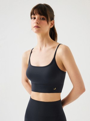 Jerf Vella Ip Askılı Konfor Sport Bra Antrasit