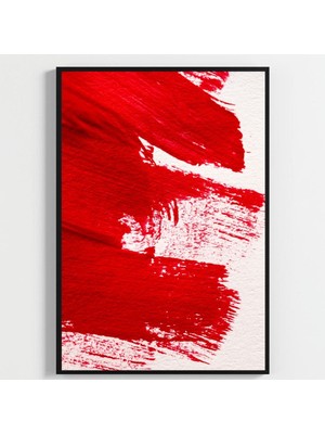 Besay Yüzler ve Izler | Modern Salon Duvar Dekorasyonu | Kırmızı Pop Art Kadın Posteri | 3'lü Set A2 Çerçevesiz