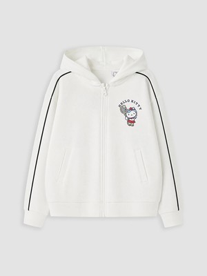 Lc Waikiki Yeni Sezon Hello Kitty Baskılı Kız Çocuk Fermuarlı Sweatshirt
