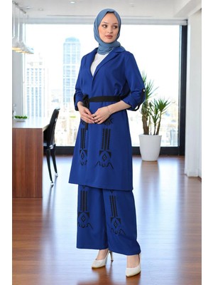 Missvalle Nakış Detaylı Takım Indigo 19002