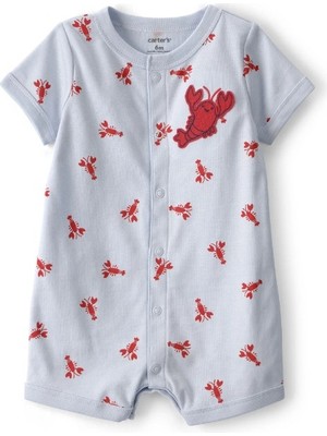 Carter's Carters Erkek Bebek Kısa Tulum 1V070610 Mavi
