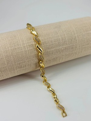 MiraLive Renk  Pirinç cm Bileklik 17+2 Cm  - KBL0518