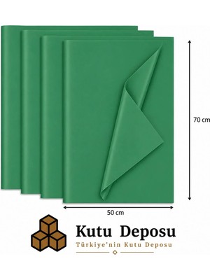 Kutu Deposu 50X70 cm Yeşil Renk Pelur Kağıt (1kg)
