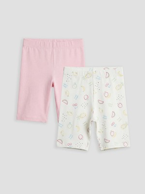 Lc Waikiki Yeni Sezon Baskılı Kız Çocuk Şort Pijama Altı 2'li