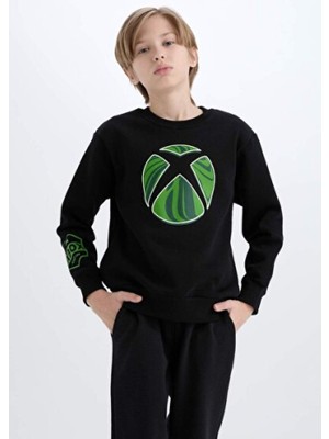 Empressco Çocuk Erkek Bisiklet Yaka Sweatshirt, Rahat ve Şık Tasarım