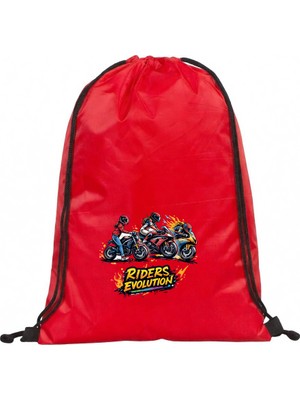 Hero Tasarım Hero tasarım Motor Rider - Ipli Spor Sırt Çantası - Günlük - Okul 35*46CM One Size | INN1010