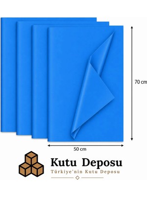 Kutu Deposu 50X70 cm Mavi Renk Pelur Kağıt (1 Kg)
