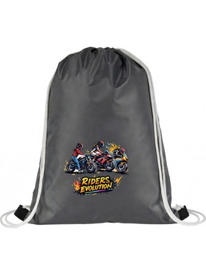Hero Tasarım Hero tasarım Motor Rider - Ipli Spor Sırt Çantası - Günlük - Okul 35*46CM One Size | INN1010
