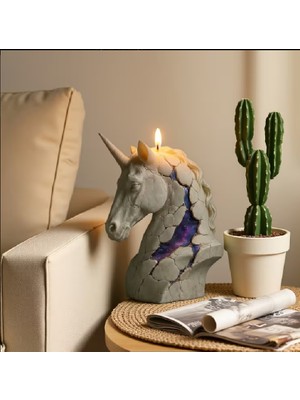 Yaratıcı Sanatlar Atölyesi Unicorn At Silikon Kalıbı Mum Silikon Kalıbı Silikon Kalıp Taş Tozu Epoksi Reçine Kalıbı