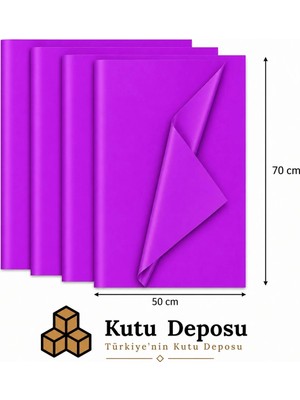Kutu Deposu 50X70 cm Mor Renk Pelur Kağıt (1kg)