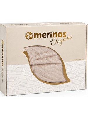 Merinos Elegans Kalın Embos Tek Kişilik Kutulu Battaniye (160X220) - Köpük