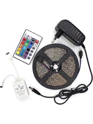 Savarga Şerit LED 5 Metre Kumandalı Animasyonlu Rgb (4801)