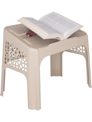 Camimarket Plastik Cami Rahlesi Suffe Rahle- Bej Içiçe Geçmeli Rahle  12ADET