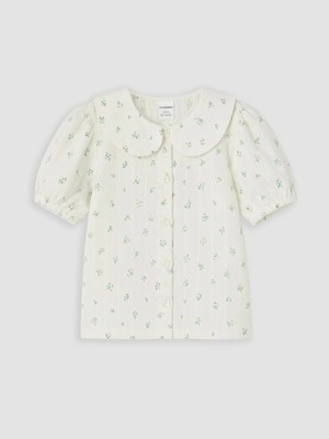 Lc Waikiki Yeni Sezon Bebe Yaka Çiçek Desenli Kız Çocuk Gömlek