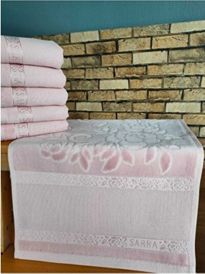 Empressco 30X50CM Pudra Dikişli Etamin Havlu Seti 6'lı, Şık ve Yumuşak Doku