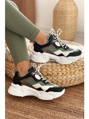 Empressco Şık Siyah Beyaz Kadın Sneaker – Rahat ve Trend Tasarım