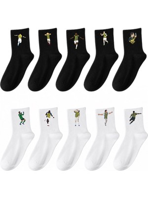 Rabona Fashion Sarı Lacivert Unutulmazlar 10'lu Çorap Seti