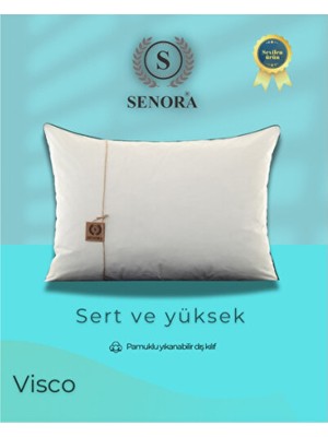 Empressco Yüksek Visko Ortopedik Yastık, Pamuklu ve Sert Konforlu Uyku Arkadaşı