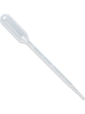 YYB Şeffaf Plastik Damlalık Pastör Pipet 3 ml 10'lu Renk: Şeffaf Ölçüler: Standart
