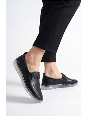 Empressco Şeffaf Tabanlı Kadın Ortopedik Slip-On Ayakkabı, Rahat ve Şık Tasarım