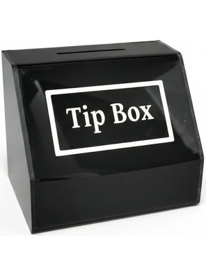 Arte Display Tipbox - Bahşiş Kutusu Siyah - 15X10XH12CM