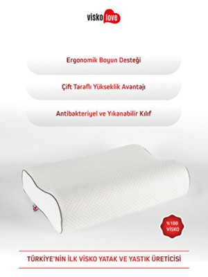 Empressco Yüksek Konforlu Ortopedik Visco Yastık, Boyun Desteği ve Rahat Uyku