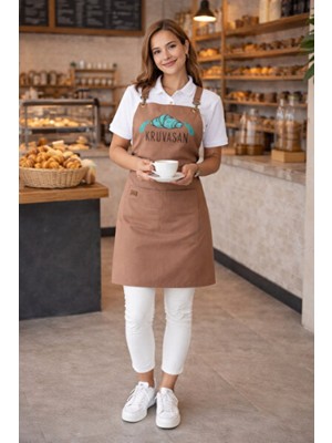 Empressco Lilly Mutfak Şef Önlüğü, Leke Tutmaz ve Su Geçirmez Kumaş