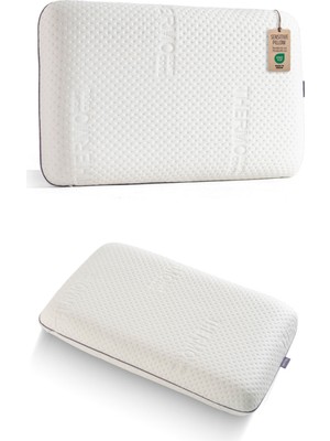 Empressco Konforlu Visco Ortopedik Boyun Destekli Yastık 70X40X15 cm Beyaz