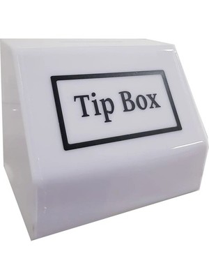 Arte Display Tipbox - Bahşiş Kutusu Opak Beyaz - 15X10XH12CM