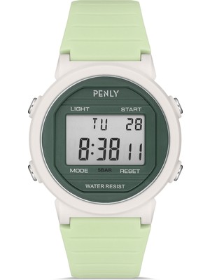 Penly Dijital Su Geçirmez Kol Saati 219 Model Pembe +4 Renk Kronometre-Alarmlı