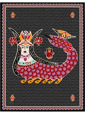 Dellel Şahmeran Monogram Pareo