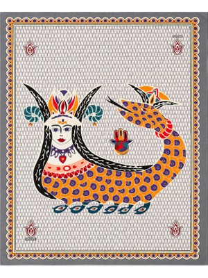 Dellel Şahmeran Monogram Pareo