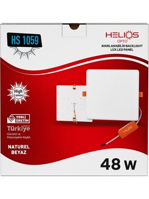 Helios Opto Ayarlanabilir Backlıght Lux LED Panel 48W