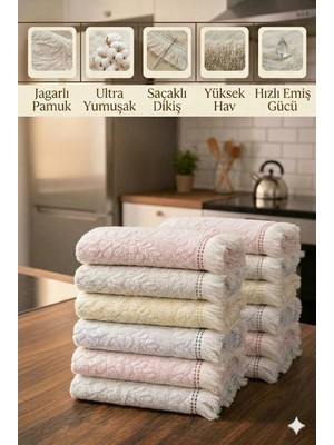 Empressco 30X50 cm Dekoco Mutfak Havlusu, Şık ve Dayanıklı, Hızlı Kuruma