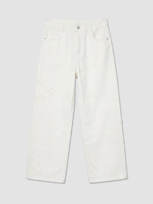 Lc Waikiki Yeni Sezon Wideleg Nakışlı Kız Çocuk Pantolon