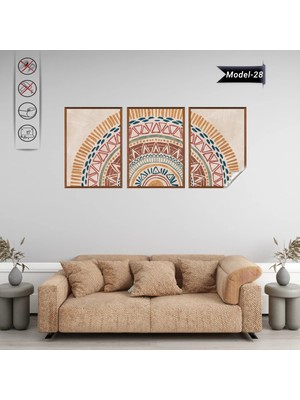 Akıllı Kağıt Statik Tutunma Özellikli Tablo - Poster Modern (Model- 28)
